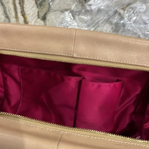 💕 coach beige leather large satchel shoulder bag 💕 - Picture 14 of 16